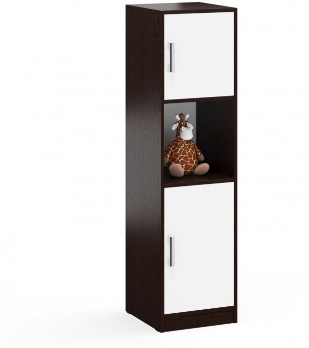 Пенал С-МД-СК9П к компьютерному столу С-МД-СК9, цвет венге/белый шагрень, ШхГхВ 43х45х160 см., универсальная сборка