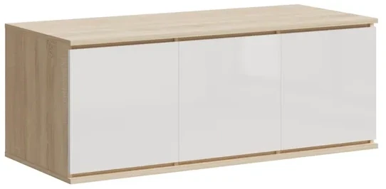 Челси Антресоль к шкафу (1200), Сонома / Белый глянец