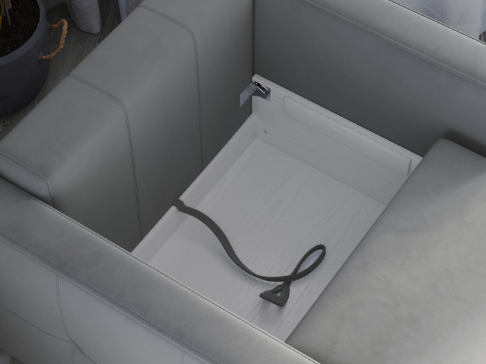 Кресло-кровать Брэй, Светло-серый