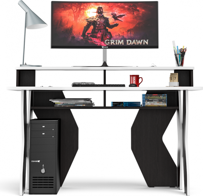 Надстройка для стола компьютерного С-МД-СК5-1400, венге/кромка белая