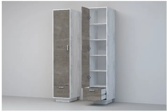 Эго Пенал П-1 ПД (Камень Темный/Дуб Крафт Золотой)