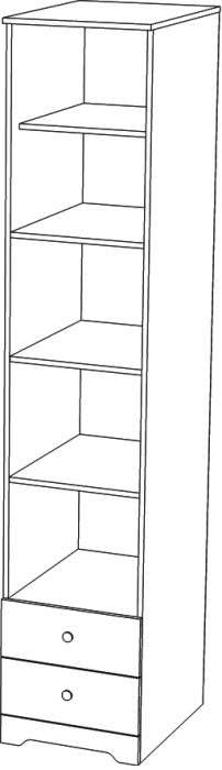 Модульная детская комната "Атланта", набор 2 - Бетон пайн светлый