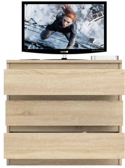 Мори Комод МК800.1, цвет дуб сонома, ШхГхВ 80,4х41х73 см.