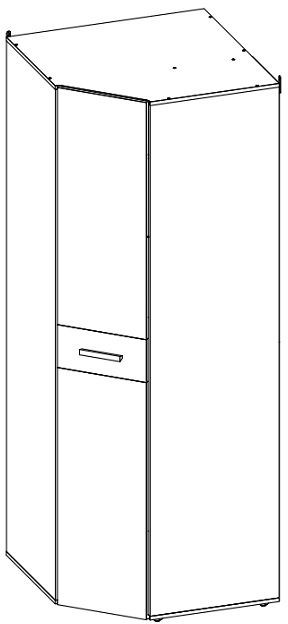 Шкаф угловой Норвуд 156