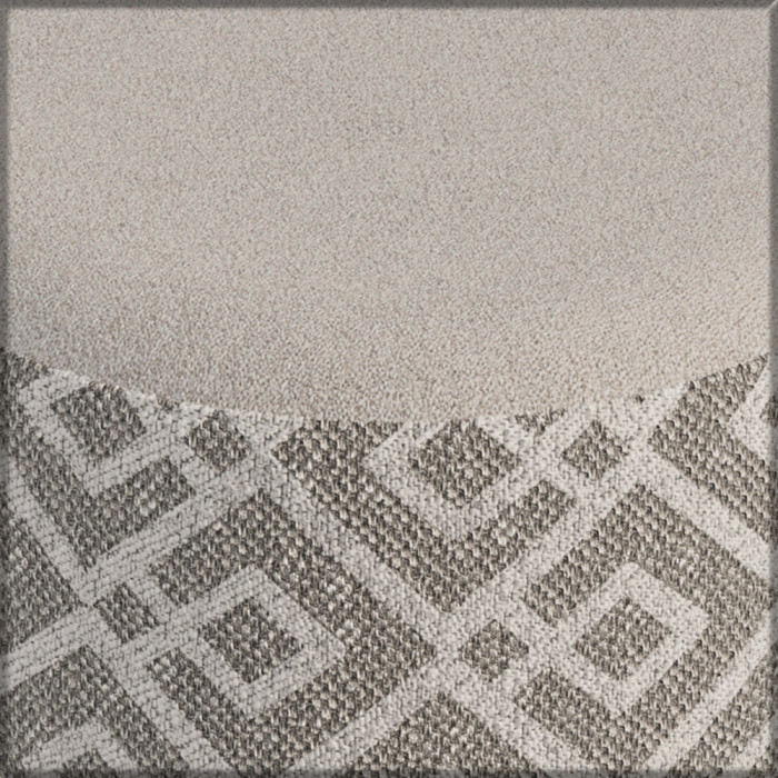 Банкетка 6-5132ТКсерая Юна, цвет ткань серая с рисунком, ШхГхВ 33х33х45 см.(круглая банкетка на трёх ножках), цвет ножек: тик