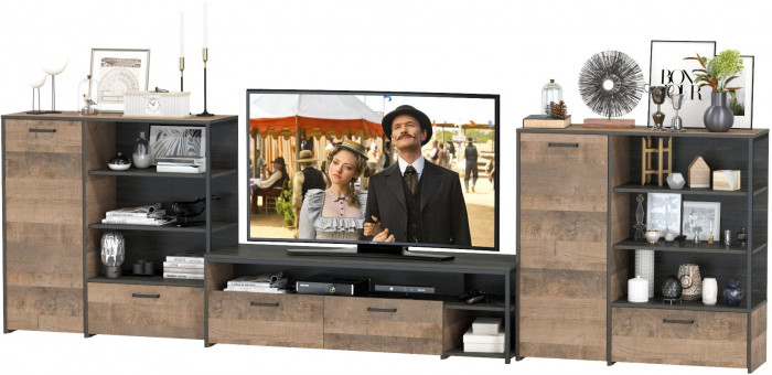 Трувор Гостиная 050, дуб гранж песочный/интра