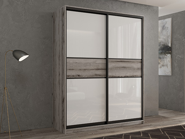 Шкаф-купе Кааппи 11 Эвок Окаменелый 150х45х230 см