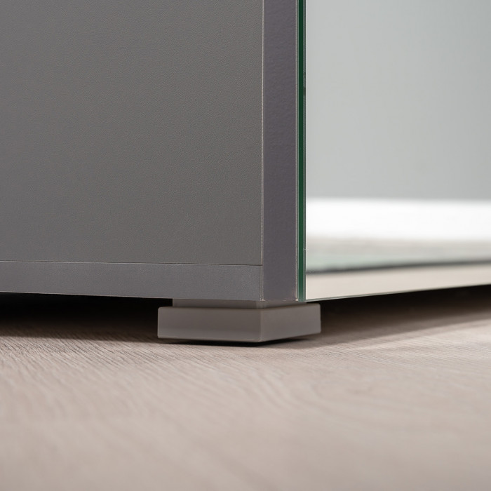 Октава Прихожая 25, серый графит/дуб крафт золотой/фасады МДФ серый графит