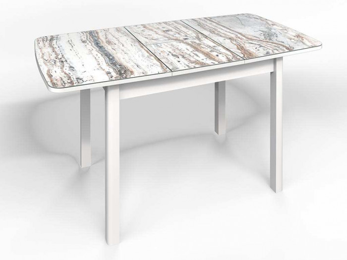 Стол СМ-2 Флорида опора массив прямая белый