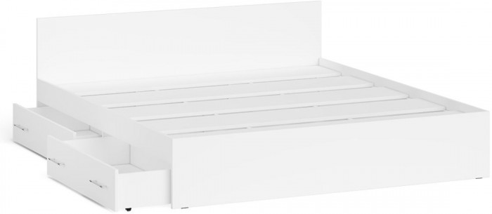 Мори Кровать с ящиками 1800, белый