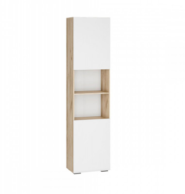 Гостиная Вирола ПО-500 дуб крафт серый/глянец белый