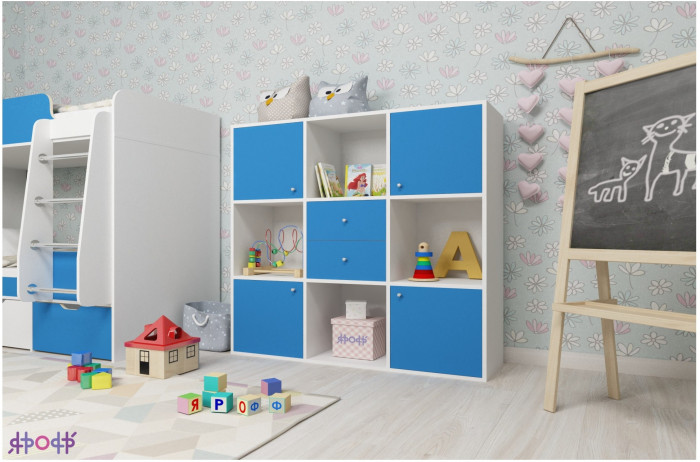 Стеллаж Джери (Венге/Ясень Анкор темный)