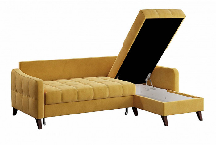 Диван угловой Римини-1 Ультра Мустард