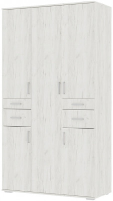 НЕЛЬСОН ШК 02 (СОЛО-2) Шкаф (1.200х2,200х0,500) дуб крафт белый/дуб крафт белый