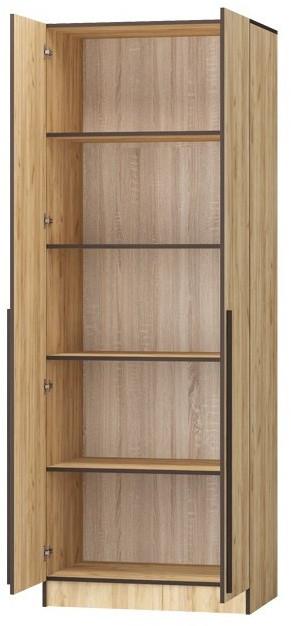 Шкаф Бастион ЛДСП 0,8 (Крафт золотой / Белый древесный)