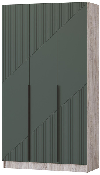 Шкаф Авис 1,2, Дуб эндгрейн/Грин