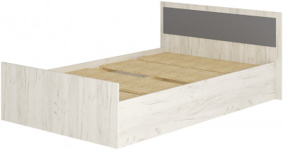 Кровать с реечным настилом Фиеста ЛИТ 120х200, Дуб крафт белый