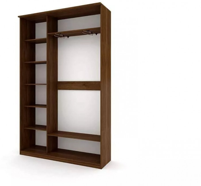 Шкаф купе Модерн 1490х450 2-х дверный 2-х секционный глухой венге