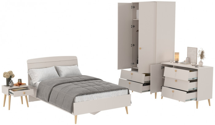 Афина Спальня 23-1200, кашемир серый