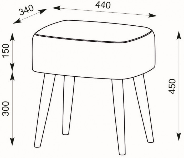 Афина Спальня 4-25901М1к.с. Трюмо + Банкетка 6-5135ТКШзел Полли, цвет кашемир серый/ткань зелёная, ШхГхВ 105х38,6х129 + 44х34х45 см., универс. сб.