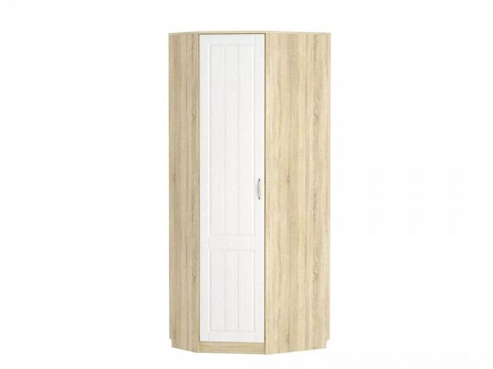 НМ 014.11 ЛВ Шкаф угловой Оливия Дуб Сонома/белое дерево