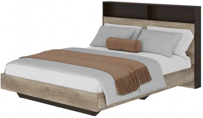 Кровать  "Энигма" КР-16 дуб каньон/венге