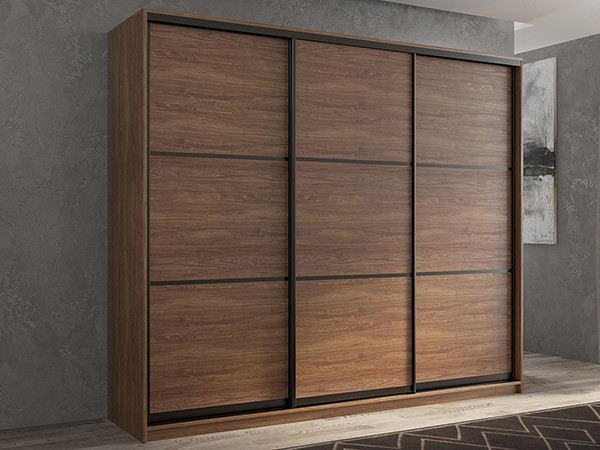 Шкаф-купе Кааппи 4 Морское Дерево Винтаж 240х60х230 см