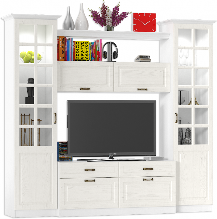 Ливерпуль Набор мебели 1, ясень ваниль/белый