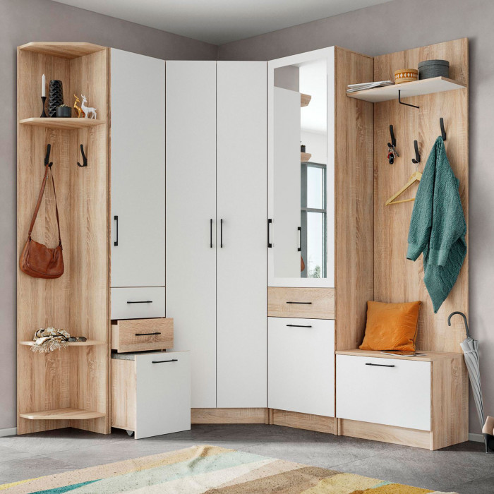 Прихожая Денвер угловое завершение-2 дуб сонома