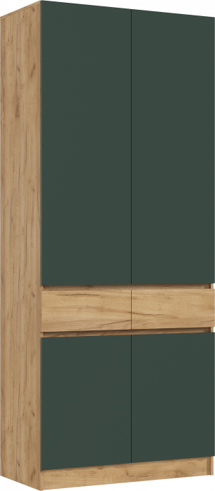 Модульная прихожая Роджинамиф, Дуб крафт/Изумрудный