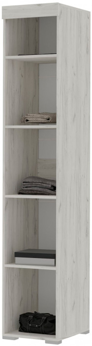 Гранд пенал (0.400х2,120х0,480) дуб крафт белый