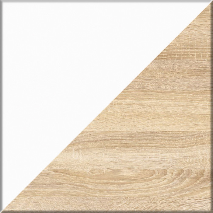 Мори компьютерный стол МС-6 правый + Тумба МТВ1204.1 + Полка 900, дуб сонома/белый