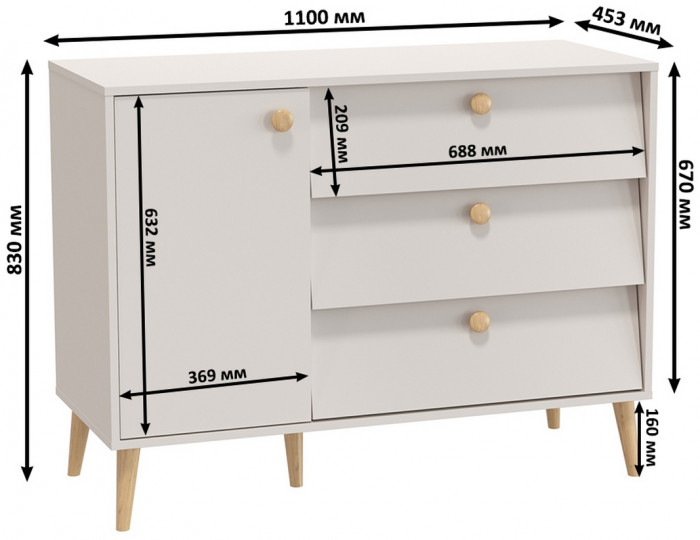 Афина Спальня 25-1400, кашемир серый