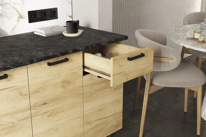 Кухня Рио NEW 2,0м (490) Компановка №3, Дуб крафт