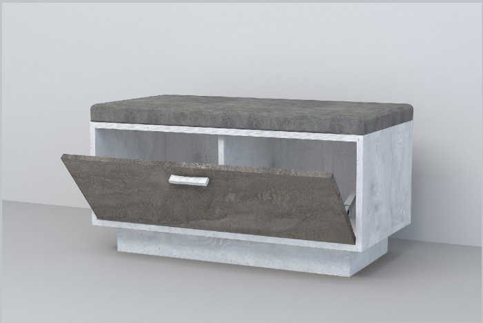 Эго Обувница ОБ-1 ПД (Глянец Белый/Дуб Крафт Золотой)