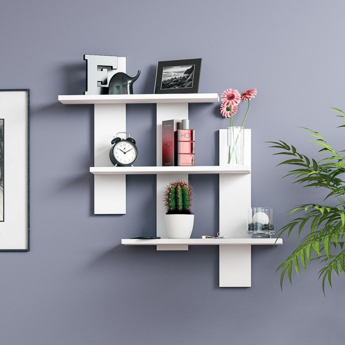 Полка СВК-5, цвет белый, ШхГхВ 84х13,6х88 см.