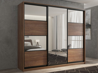 Шкаф-купе Кааппи 5 Морское Дерево Винтаж 210х60х230 см