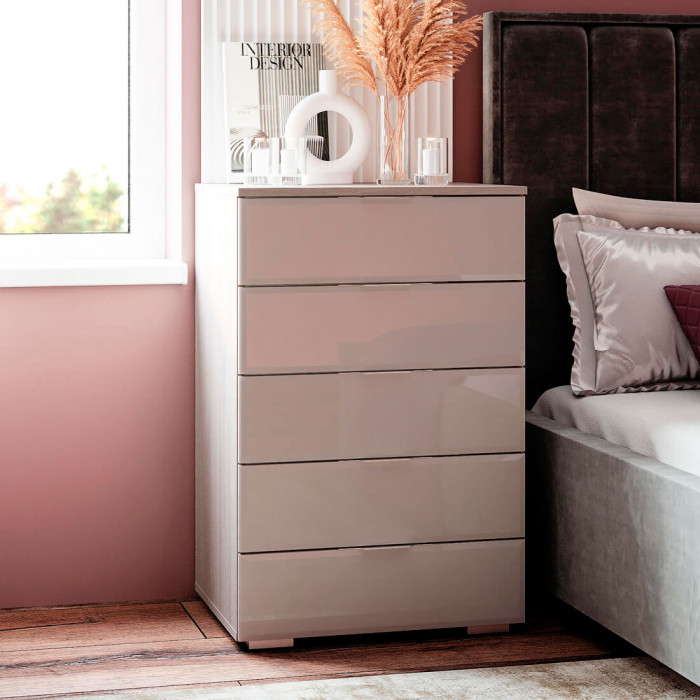 Комод "Алекса" ясень белый