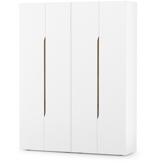 Муссон 13.198 Шкаф двухстворчатый + 13.198 Шкаф двухстворчатый, цвет белый/дуб эндгрейн элегантный, ШхГхВ 174,8х52,2х229,8 см., НЕ универс. сборка