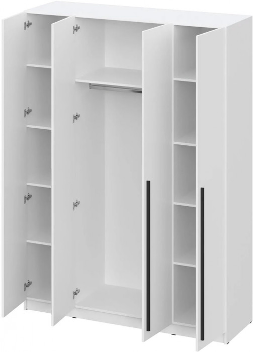 шкаф распашной Берген ШК-1600 белое дерево/белое дерево