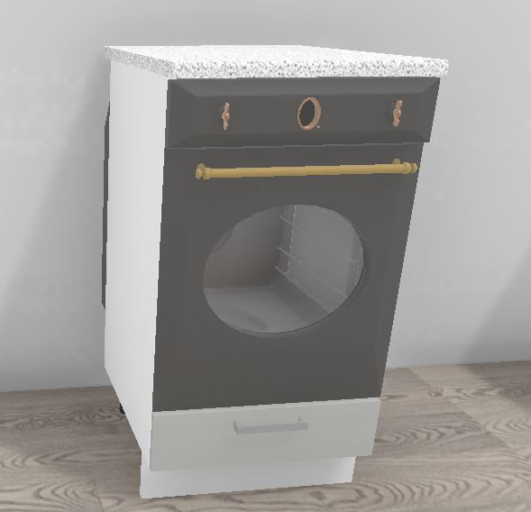 Ф-167 Катрин (ШНД 450) МДФ софт вайт