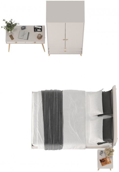 Афина Спальня 26-1400, кашемир серый