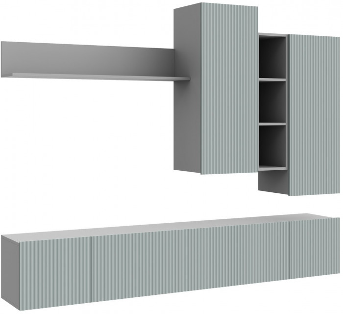 Гостиная Сканди (Серый шифер / Грин Грей софт)
