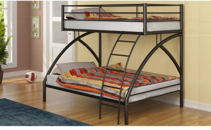 Двухъярусная кровать Виньола-2, черный