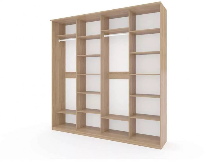 Шкаф купе Модерн 2362х600 4-х дверный 4-х секционный фотопечать №2 ясень