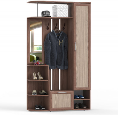 Прихожая Ксения-2, ясень шимо светлый/ясень шимо тёмный