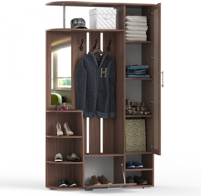 Прихожая Ксения-2, ясень шимо светлый/ясень шимо тёмный