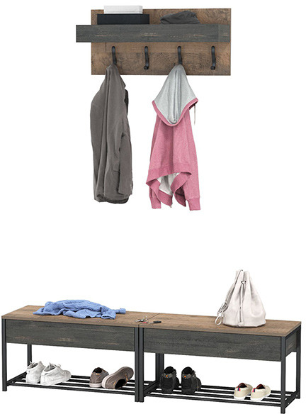 Трувор Прихожая 178, дуб гранж песочный/интра