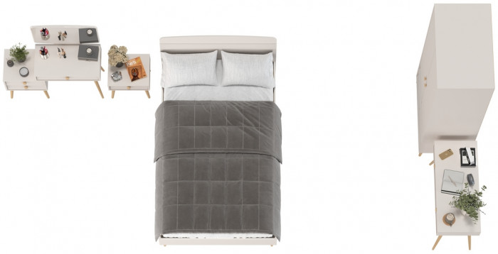 Афина Спальня 27-1200, кашемир серый