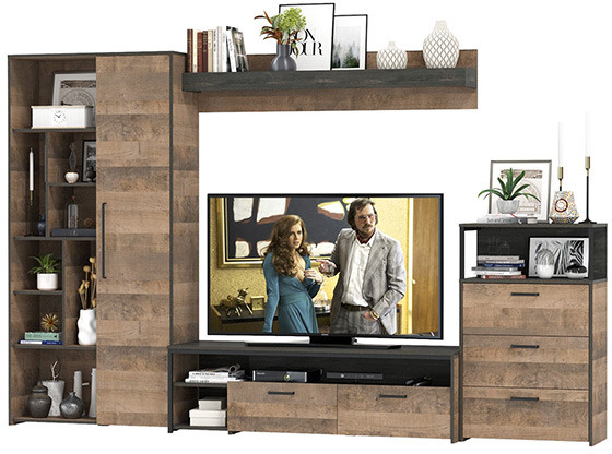 Трувор Гостиная 089, дуб гранж песочный/интра